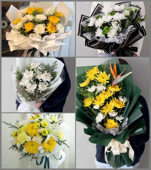 贵州黔西南州普安县龙吟镇白事花束代送